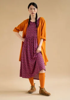 �“Billie” jersey dress in organic cotton/modal - hibiskus0SL0mnstrad