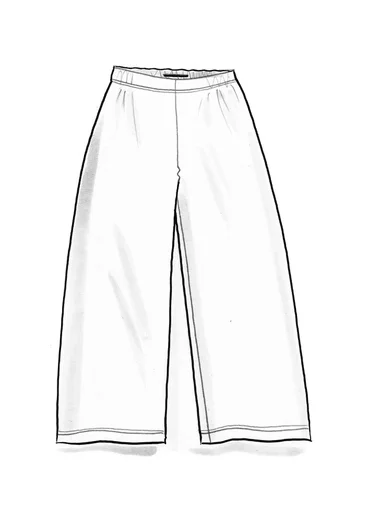 Lyocell/elastane jersey trousers - black