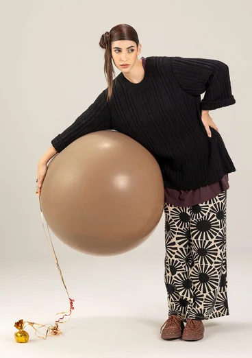 Pull "Midori" en coton biologique - noir