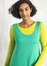 Jersey dress in lyocell/spandex (lotus green XXL)