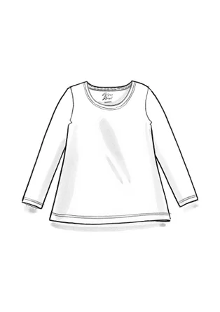 Organic cotton jersey top - indigo blue