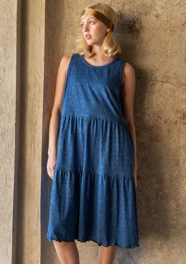 Jerseykleid „Papillon“ aus Bio-Baumwolle - hellindigo