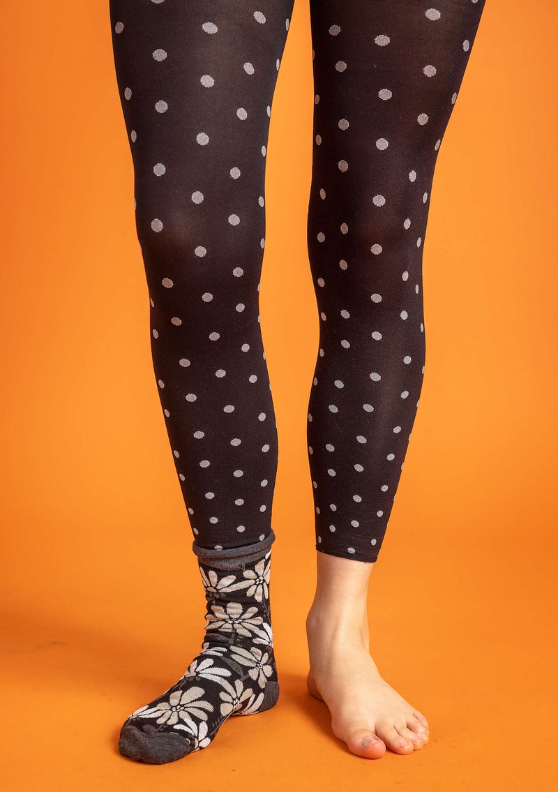 “Amira” leggings made from recycled polyamide black/patterned