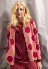 Cardigan "Ina" i økologisk bomuld/lyocell - kirsebærblomst