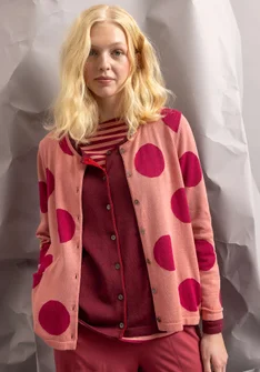 Strickjacke „Ina“ aus Bio-Baumwolle/Lyocell - kirschblüte