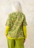 Blouse "Peggy" en coton biologique tissé (asperge/motif L)