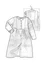 Geweven jurk "Madras" van biologisch katoen (masala S)