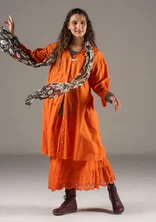 Robe "Kelly" en coton biologique tissé - églantine