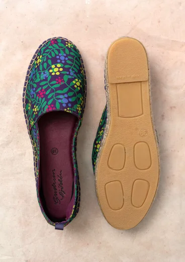 Espadrilles ”Hake” en coton - améthyste