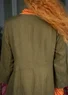 Robe en lin tissé (olive foncé M)