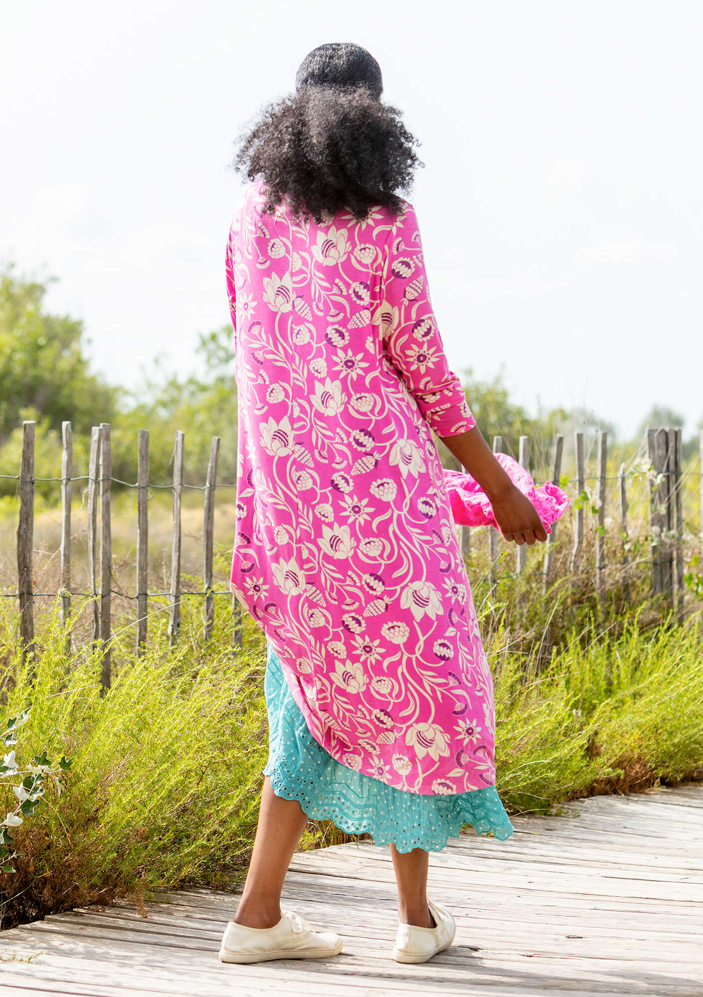 “Protea” jersey dress in lyocell/spandex wild rose thumbnail