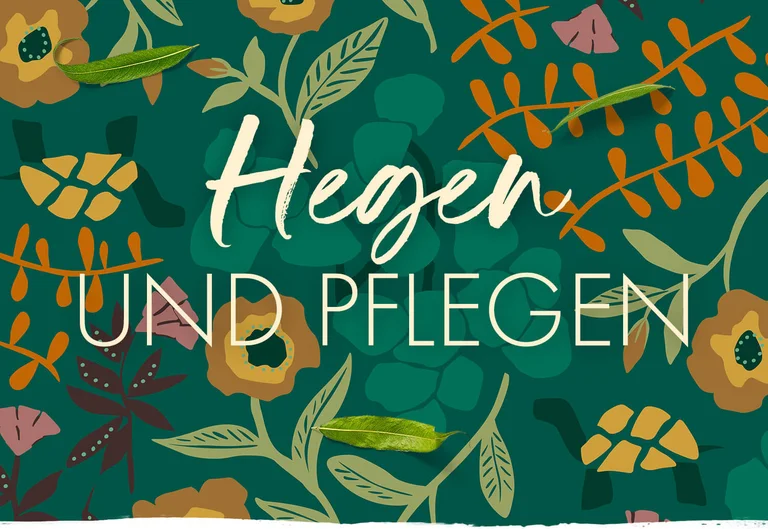 Ein grafisches Bild mit floralem Muster von Gudrun Sjödén