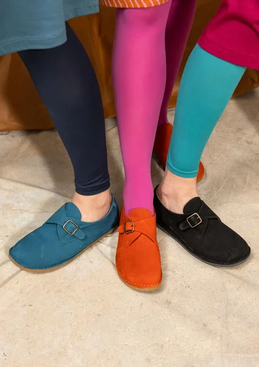 Nubuck walking shoes - peacock green