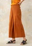 Woven organic cotton trousers (pecan nut XL)