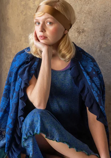 Strickjacke „Nectar“ aus Bio-Baumwolle - indigoblau