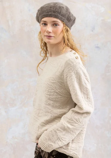 Marinepullover „Peninsula“ aus Lammwolle - auster