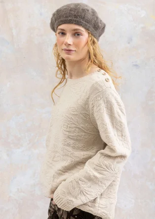 Marinepullover „Peninsula“ aus Lammwolle - auster