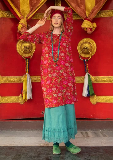 Robe "Mongolia" en jersey de lyocell/élasthanne - tomate