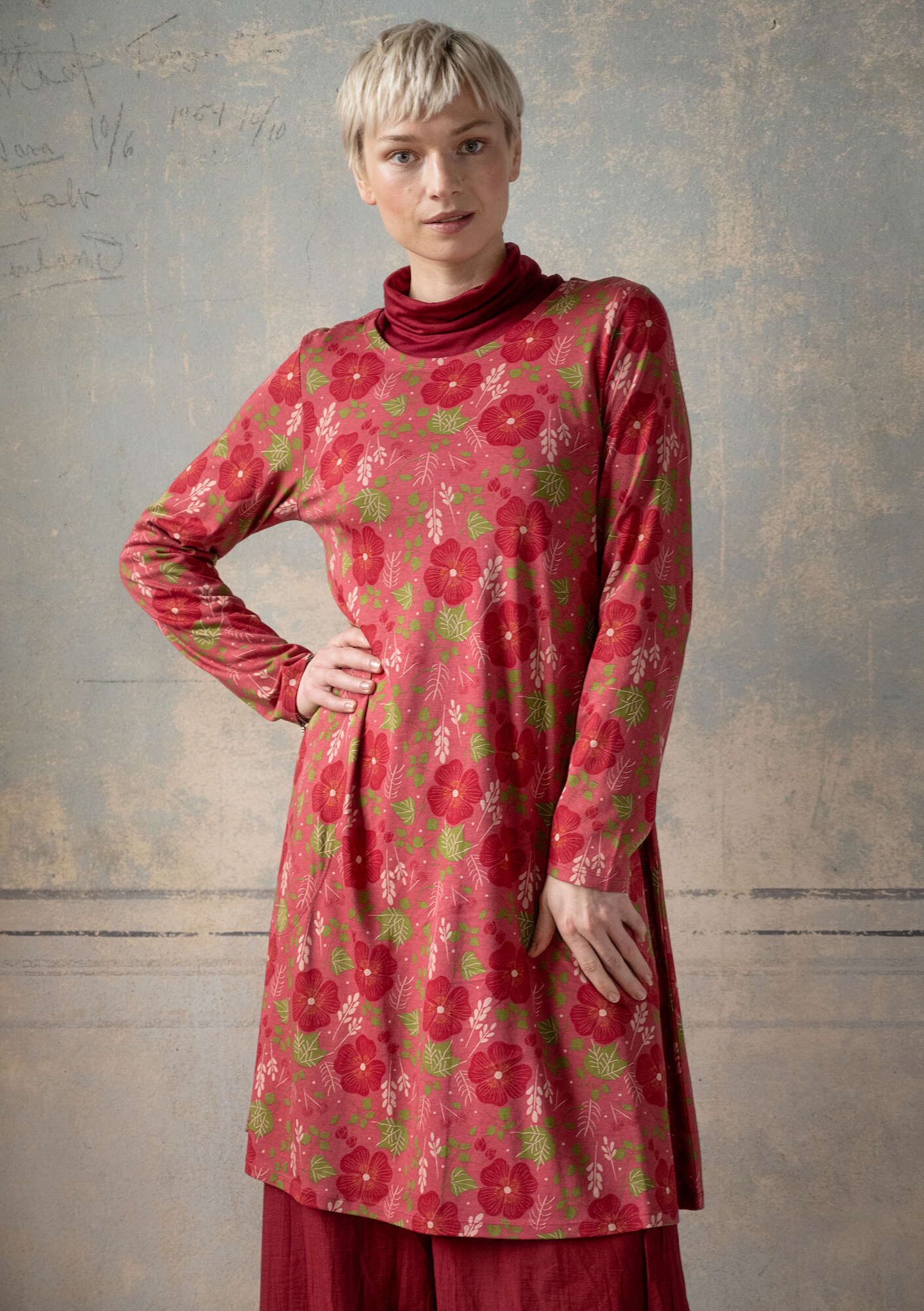 Coral jersey dress clearance