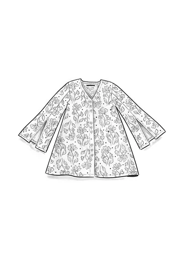 “Lily” woven organic cotton tunic - paris blue