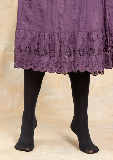 Solid-colour tights in recycled polyamide - black