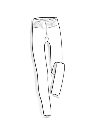 Solid-colour leggings made from recycled polyamide - indigo blue