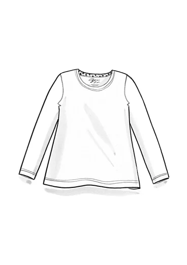 “Tina” lyocell/elastane jersey top - lotus green