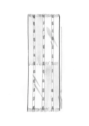 Tischläufer „Ira“ aus Bio-Baumwolle - kupfer