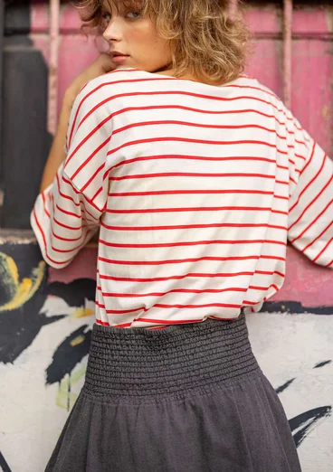 Kurzer Webrock „Ines“ aus Bio-Baumwolle - grafit