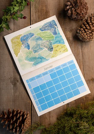 Calendrier 2026 de Gudrun Sjödén - version française