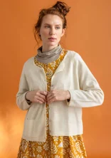 Cardigan in organic wool - undyed