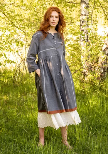 Kleid „Ava” aus Bio-Baumwollgewebe - schwarz