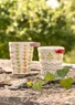 Tasse "Caramel" en céramique, lot de 2 (ècru/multicolore Taille unique)