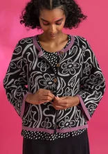 Cardigan “Brisa” in recycled cotton - black