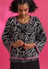 “Brisa” cardigan in recycled cotton - black
