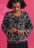 “Brisa” cardigan in recycled cotton (black XL)
