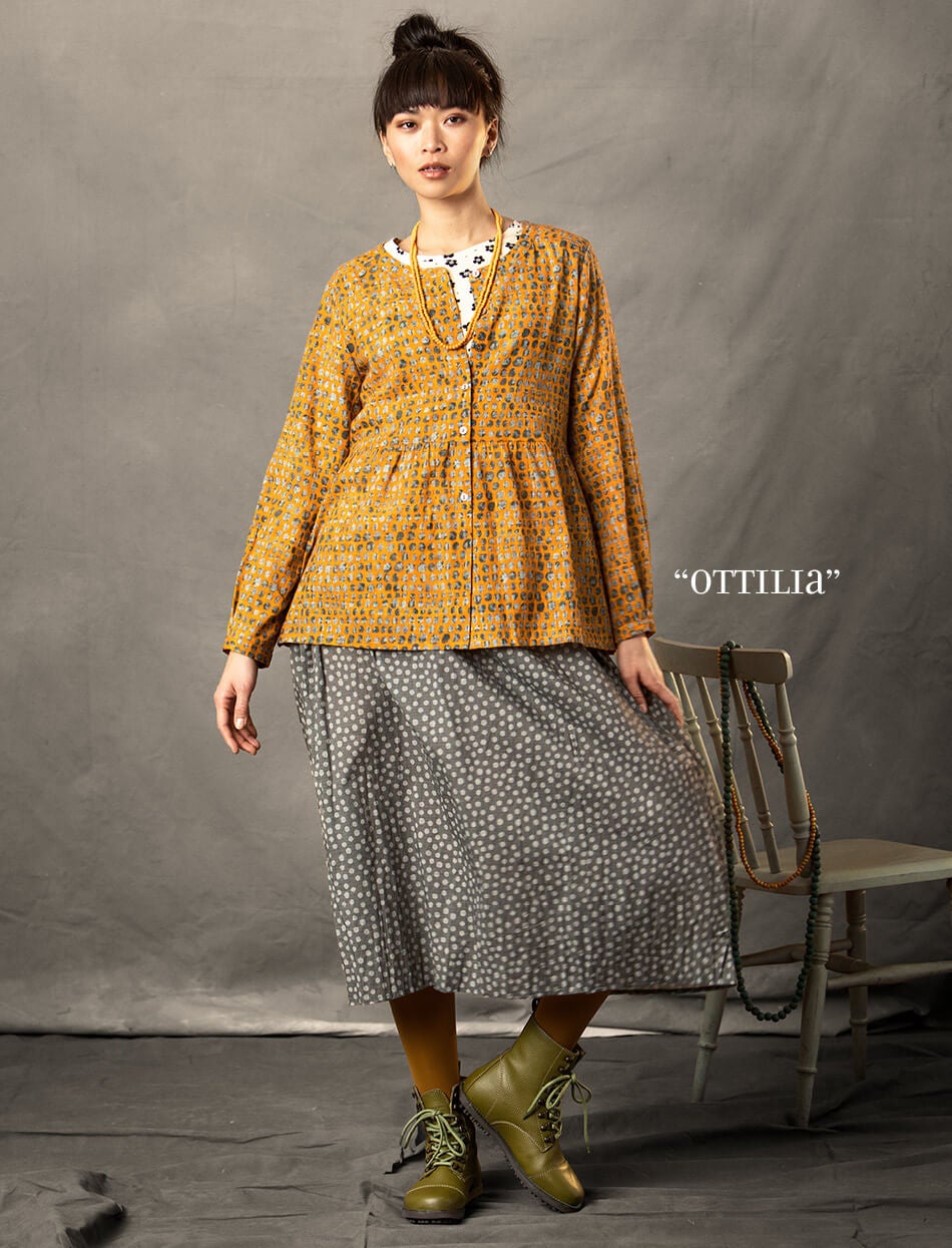 Artist blouse “Ottila” in organic cotton