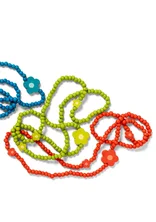 Kette „Mira“ aus Bein/Recyclingholz - chili