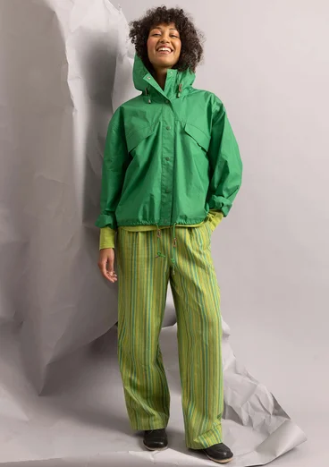 Jacke aus Bio-Baumwollgewebe - basilikum