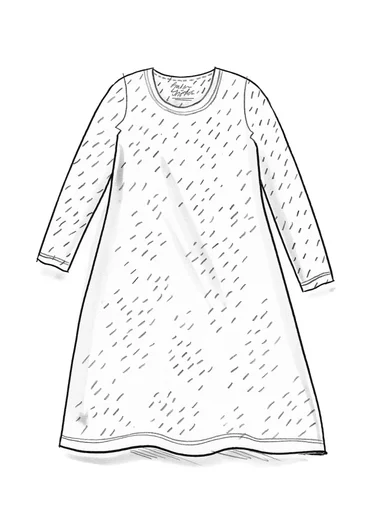 Tricot jurk "Luna" van lyocell/elastaan - ongebleekt/dessin