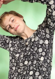 Shirt „Pomerans“ aus Modal/Elasthan - schwarz