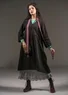 “Bodil” woven linen dress (black XS)