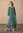 Besticktes Webkleid „Amisha“ aus Bio-Baumwolle/Leinen - wermutkraut