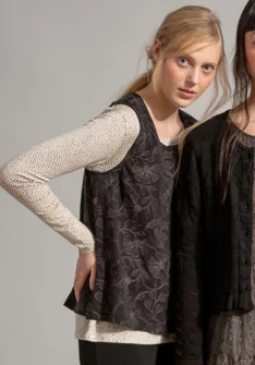 Jerseyshirt „Runa“ aus Bio-Baumwolle - schwarz