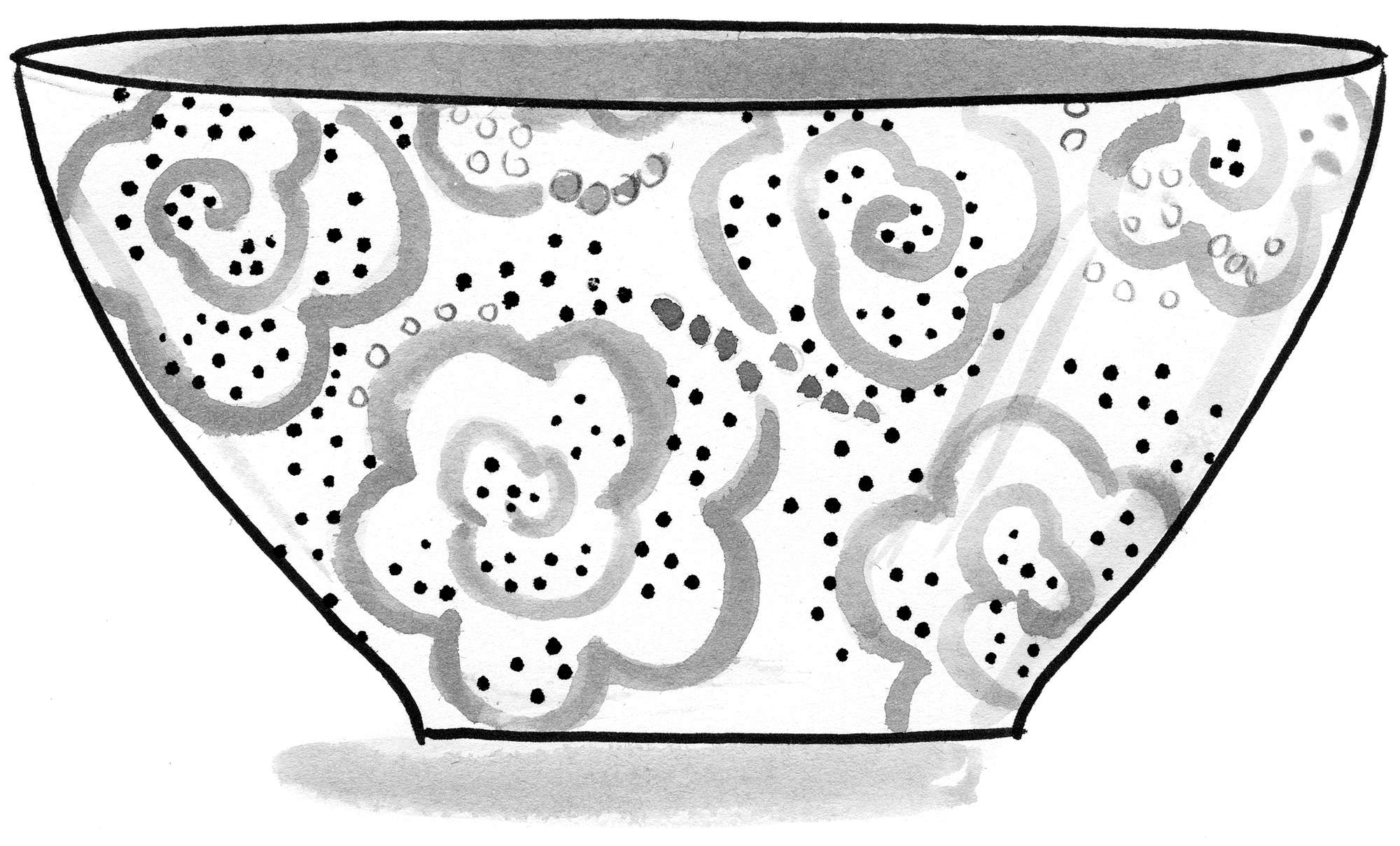 Skål  Krumelur  i keramik