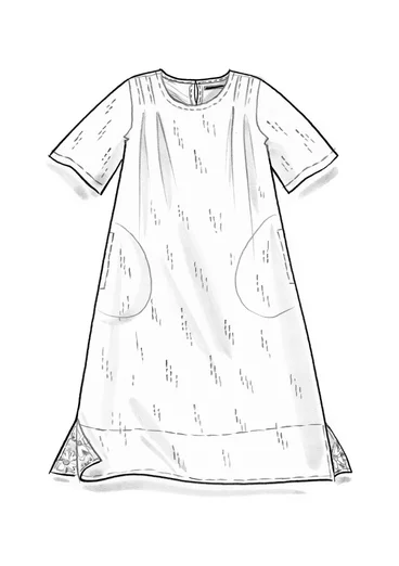 Webkleid „Flora Flow“ aus Viskose - feuerlilie