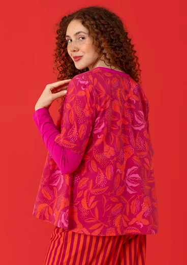 Blouse "Uuve" en coton biologique - cyclamen