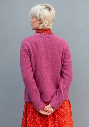 Strickjacke aus Alpakawollgemisch - erika