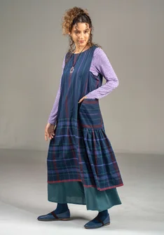 Robe "Kate" en coton biologique tissé - encre