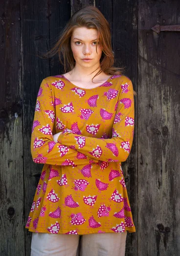 Shirt „Dolores“ aus Öko-Baumwolle/Modal - mustard
